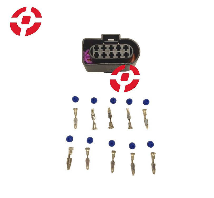 Auto Wire Harness Plugs Auto Temp Sensor Plug 1 Set 10 Pin 3.5mm Auto Waterproof Connector Deflation Valve Halogen Headlight Plug 6R0973735