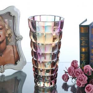 Best Colorful Crystal Vase Home Decoration Vase Flower Contatiner wholesale