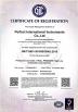 Perfect International Instruments Co., Ltd Certifications