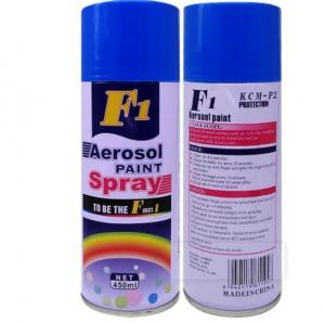 Best Acrylic 400ML F1 Black Color Spray Paint 65*200mm wholesale