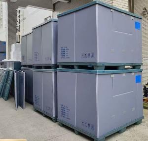 Best Nestable Pallet Pack Container Rectangular Folding Pallet Box Impact Resistant wholesale