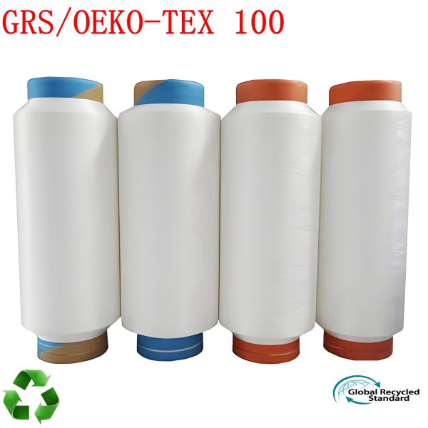 GRS Certified Dope Dyed Polyester Filament Yarn 150D/48F With OEKO TEX 100