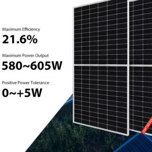 China 580W 585W Ja Mono Solar Panels 590W 595W 600W 605W Full Black Solar Module With CE on sale