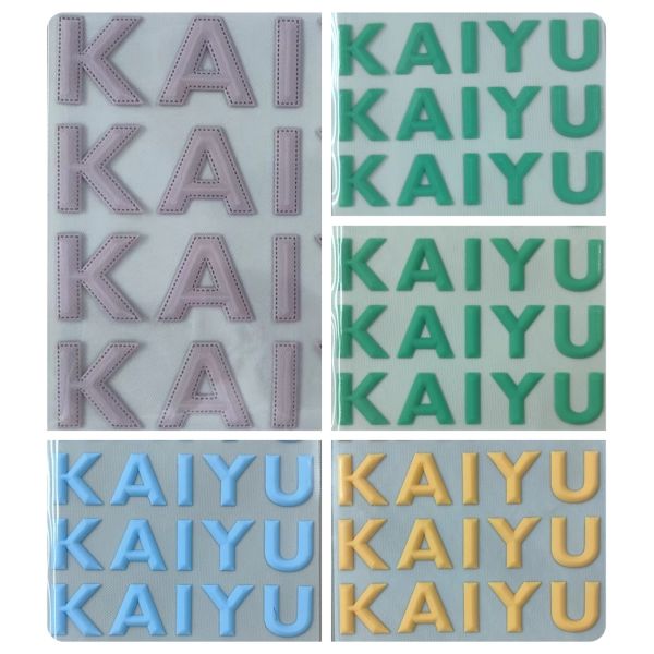 PVC Silicone Embossing Ink Stamp For Garment Semi Automatic