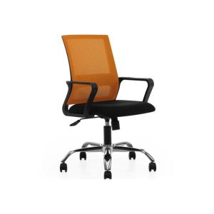 Buy cheap Height Adjustable Lift Orange Heated Mesh Office Chair from wholesalers