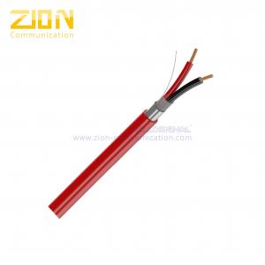 China FPL Shielded Fire Alarm Cable 18 AWG 2 Core Non-Plenum PVC for Smoke Detectors on sale