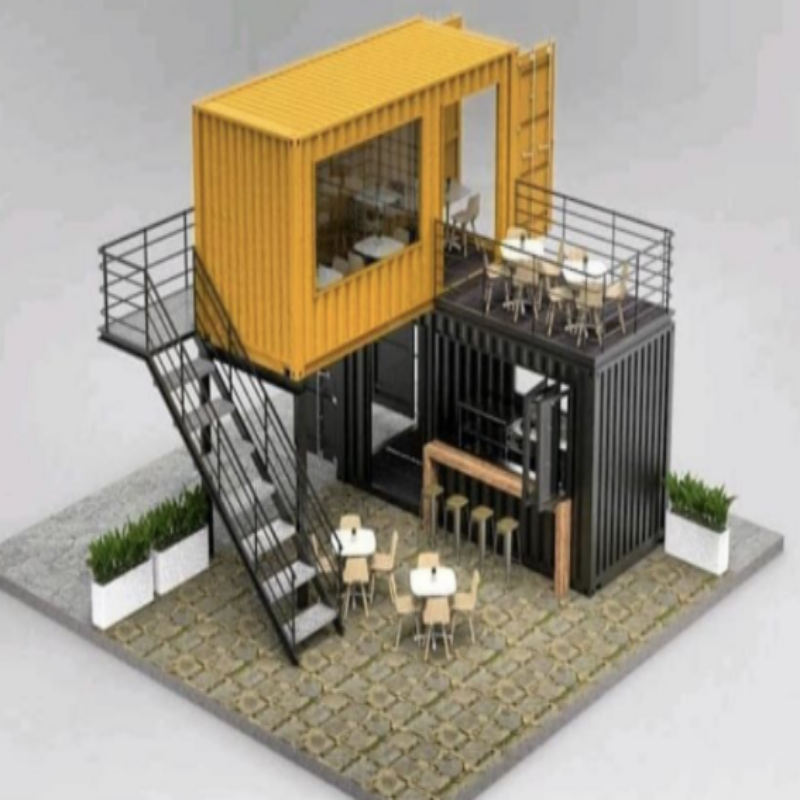 Assembled Flat Pack Container House for Sea Shipment and Dormitory 5800*2480*2896mm