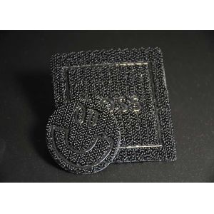 Customised Velcro embossed clothing labels Glossy / Matt Tpu Logo