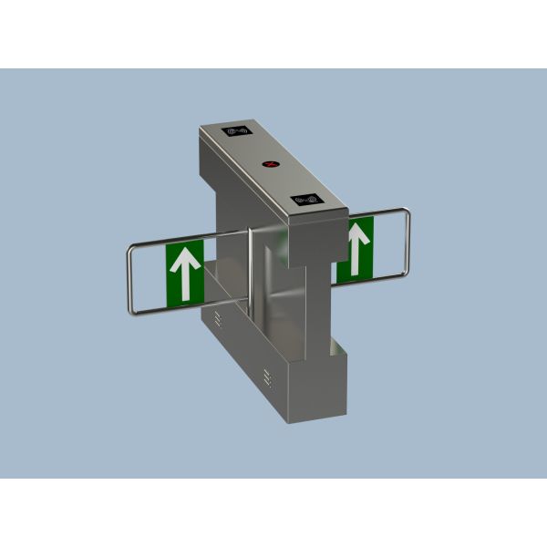 Stainless Steel Turnstile Access Control Security Systems Combine With Face Recognition