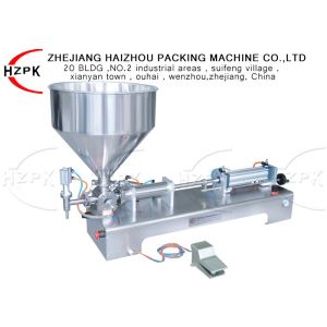 Best Stable Semi Automatic Paste Filling Machine , 20W Pneumatic Filling Machine wholesale