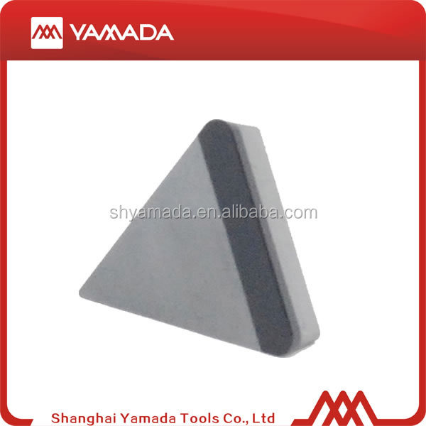 Uncoated Yamada Carbide CNC Turning Tool PCBN Inserts High Rigidity