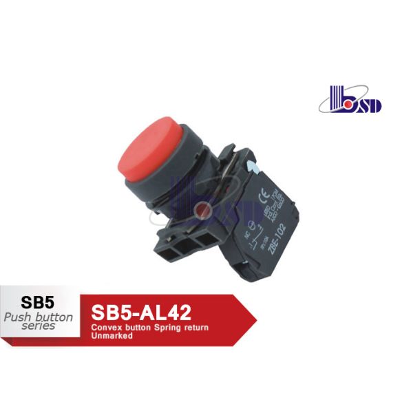 Professional Red Push Button Lamp Switch With 1NC Contact As Indicating Signals