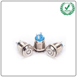 5A Illuminated Momentary Switch , 4 Pin 12v Momentary Switch Waterproof