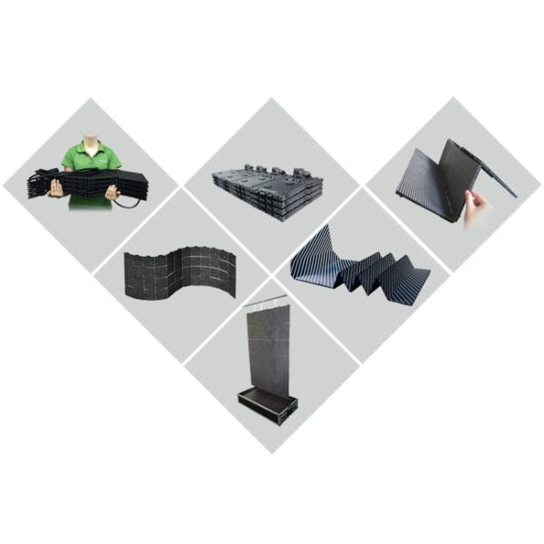 4000HZ Foldable LED Screens Dbstar Control , Folding 3528 SMD LED Display Video Wall Screens