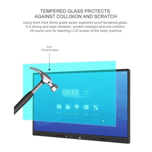 55 Inch hdmi USB rj45 Conference Touch Screen Interactive Whiteboard