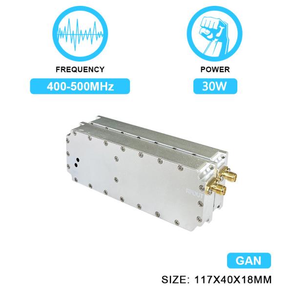 Cheap 30W 400-500MHz Power Amplifier Module for Drone Jamming Device Uav GaN PA Anti Drone Shielded Counter Jamming System With  GAN And Isolation Protector for sale