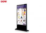 84 Inch 4K floor standing Lcd Advertising Player , Floor Stand Digital Signage
