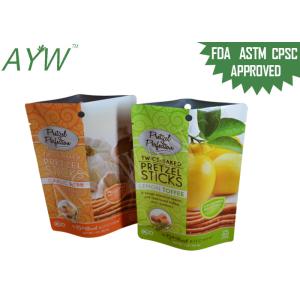 Best Matt Vanish Food Packaging Bags Twice Baked Pretzel Sticks For Lemon Toffee wholesale