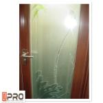 Patio Single Panel Aluminium Casement Hinged Glass Door Customized Profile Color