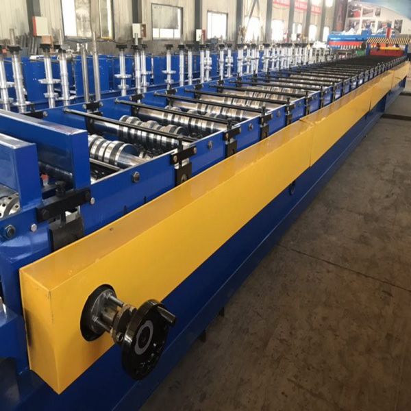 High Strength 22KW Floor Deck Roll Forming Machine With Gearbox Drive