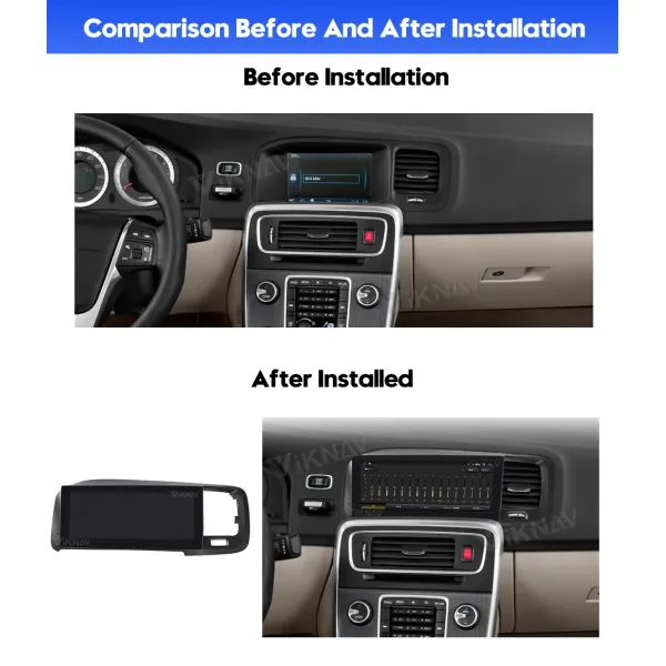 Viknav Car Radio For Volvo S60 (2011-2014) 8.8 inch Stereo Tesla Style Multimedia Player GPS Navigation DVD Head Unit