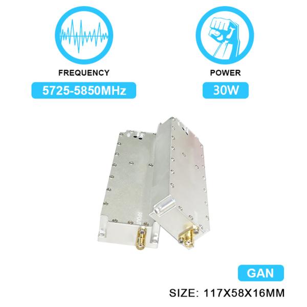Cheap Anti Drone Module 30W 5.8g Drone Jamming Uav Signal Jammer Module With  GAN And Isolation Protector for sale