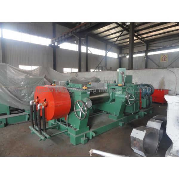 8mm Gap Reclaimed Rubber Refining Mill PLC Auto Controled