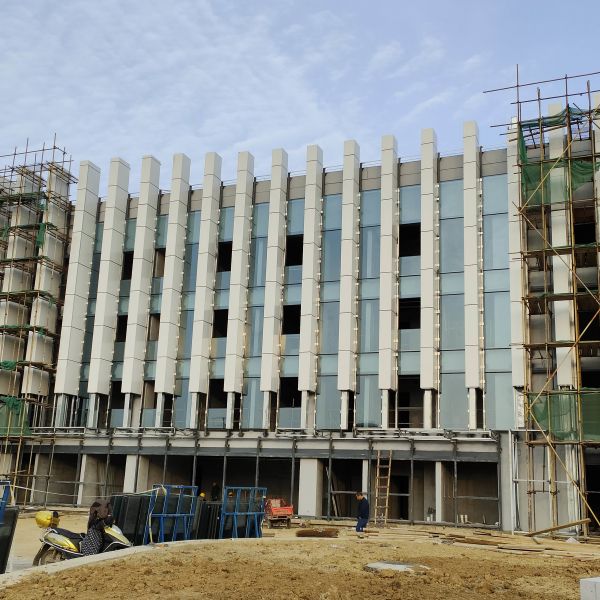 Q235 EPS Aluminium Glass Curtain Wall Frame Profile Light Curtain Wall 50mm