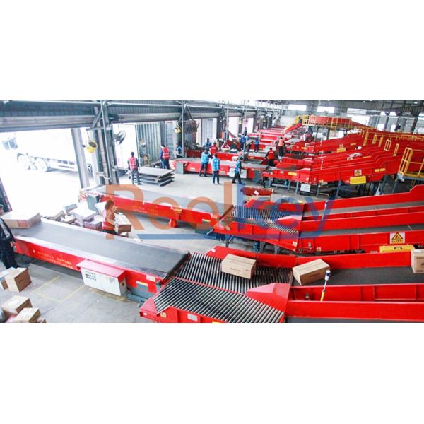 Rapid Deployment Telescopic Belt Conveyor System Two / Three Sections Energy Efficiency
