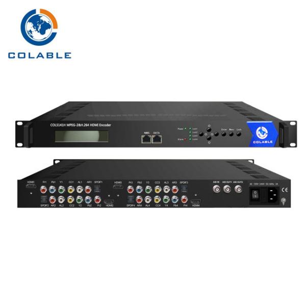 Cheap 4 CH DVB Mpeg2 Video Encoder , Audio & Vdieo H 264 HDMI AC3 Encoder COL5141H for sale