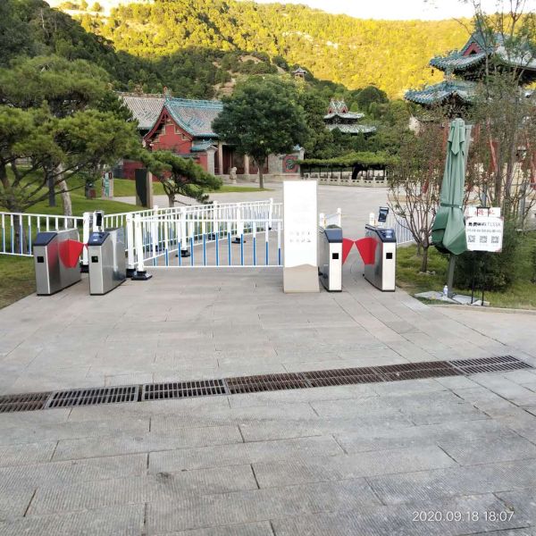 Smart Fingerprint Access Control Flap Turnstile Entrance Pedestrian Turnstile