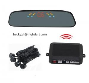 Best LED Wireless Car Parking Sensor assistance With Rear View Mirror Reverse Radar parking guide sensor data visitable wholesale