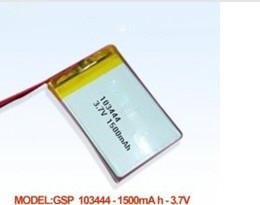 China High capacity li-polymer batteries103444 1500mAh 3.7v on sale
