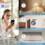Tuya Wifi Smart Socket Remote Voice Control Plug With Scheduling And Automation