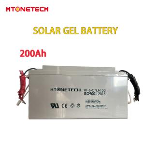 China Photovoltaic Solar Pv Battery Storage Gel Deep Cycle Battery 12V 200ah on sale