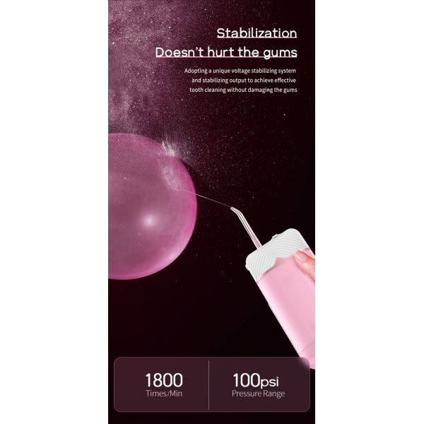 Rotatable Nozzle Mini Water Flosser Portable Oral Irrigator For Teeth Cleaning