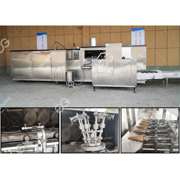 Ice Cream Cone Production Line Customized Automatic Crispy Ice Cream Cone Production Line 4000-5000 Pcs/H