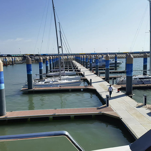Customized Marine Floating Docks With Long Lifespan Floating Pontoon For Pier Engineering