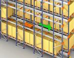 High Accessing Rate Pallet Shuttle Racking Capacity Massive With 24 Hours Auto