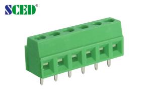 China Pitch 3.8mm PCB Mount Terminal Block Connector With Soldering Pin on sale