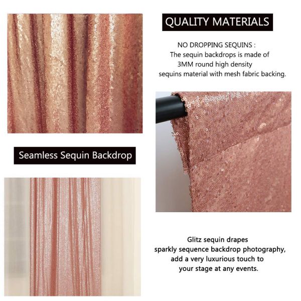 2021 Customized Fabric wedding artificial silk flower wall panel backdrop Luxury Mermaid Backdrop Sequin Backdrop