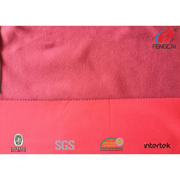 TPU Laminated Polyester Fabric Bonded With Polar Fleece Fabric With 3 Layer