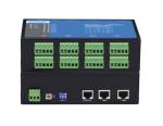 Desktop Mounting 2 Port Serial Server , Ethernet To Serial Server Aluminum Alloy