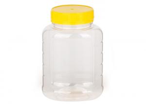 China Transparent Food Grade Clear Pet Jars Plastic Screw Cap Waterproof on sale