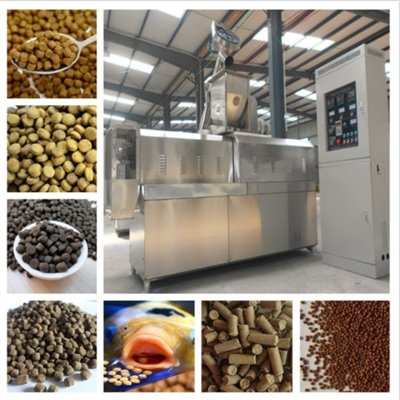 100-500kg/h Floating Fish Feed Production Line With 0.75kw Screw Conveyor 1-12mm