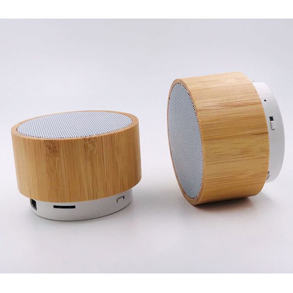 Bamboo Bluetooth Speaker With Super Bass Portable Mini Speaker Gift Speaker with FM