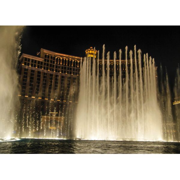 Beautiful Dancing Water Show , Led Color Changing Fountain With Air Nozzle