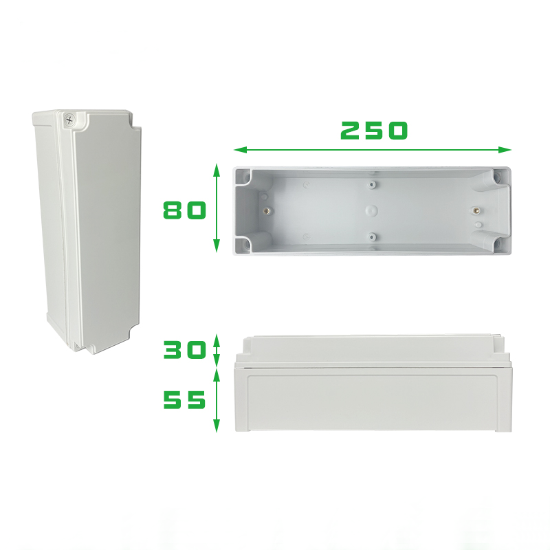 TY-8025085 Outdoor Electrical Connection Boxes ABS Plastic Project IP66 Junction Enclosure switch box