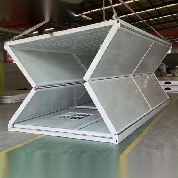 Expandable Modern Design White Prefab Folding Container House for Small Office or Villa