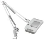 Magnifying lamp led light source square rectangular type with clamp magnifier